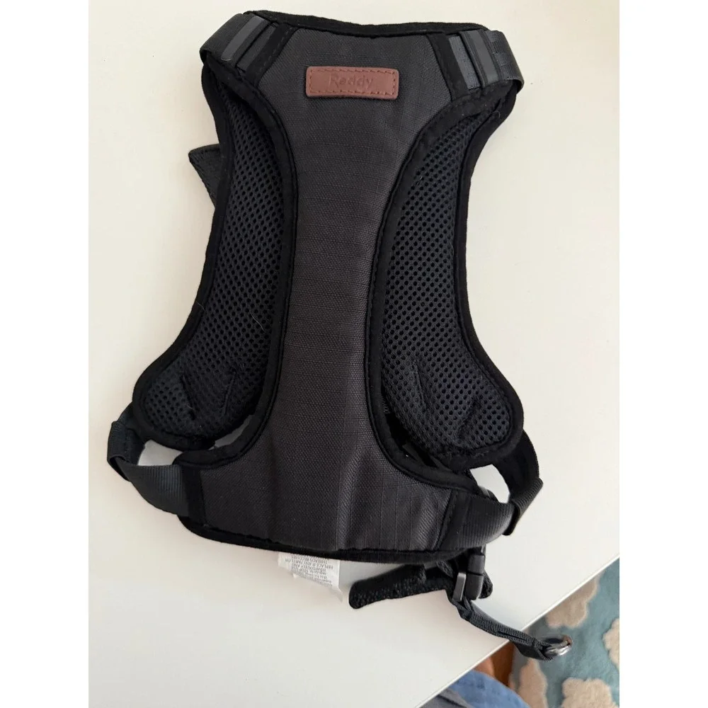 Reddy Black Reflective Dog Harness Medium Mesh Padded Adjustable Vest